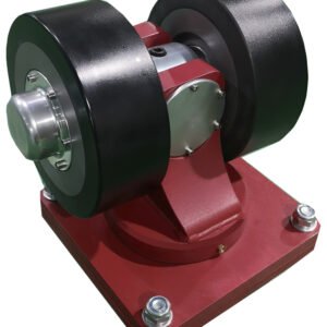 SY010310 self-balancing castor with 2800kg capacity, twin-wheel configuration, and reinforced spring housing.