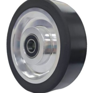 High-traction PU drive wheel with high-rebound tread for maximum AGV acceleration.