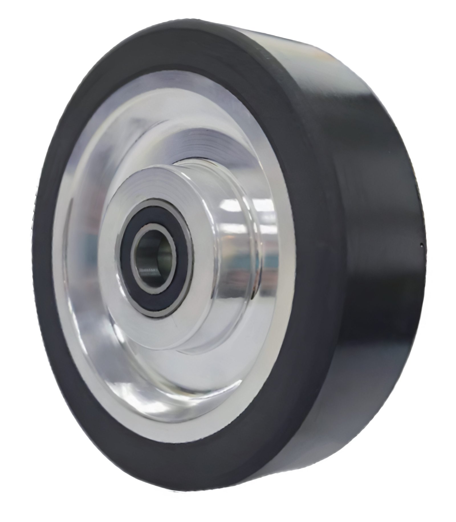 High-traction PU drive wheel with high-rebound tread for maximum AGV acceleration.