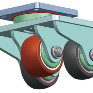 JQR06310 high-capacity robot castor with 400kg load rating and industrial reinforced housing.