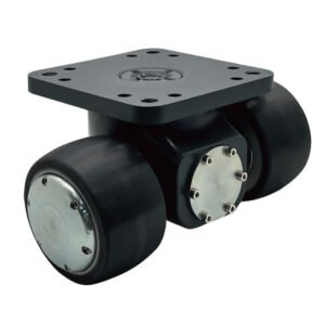 SY09310 self-balancing castor with 1000kg capacity, featuring industrial-grade spring housing and high-load PU tread