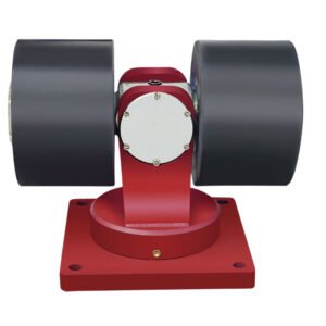 SY011310 self-balancing castor with 5,000kg capacity, featuring dual-spring architecture and forged steel housing.