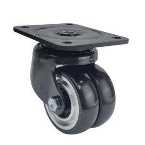 ESD05310 anti-static robot castor with twin wheels and precision ball-bearing swivel head.