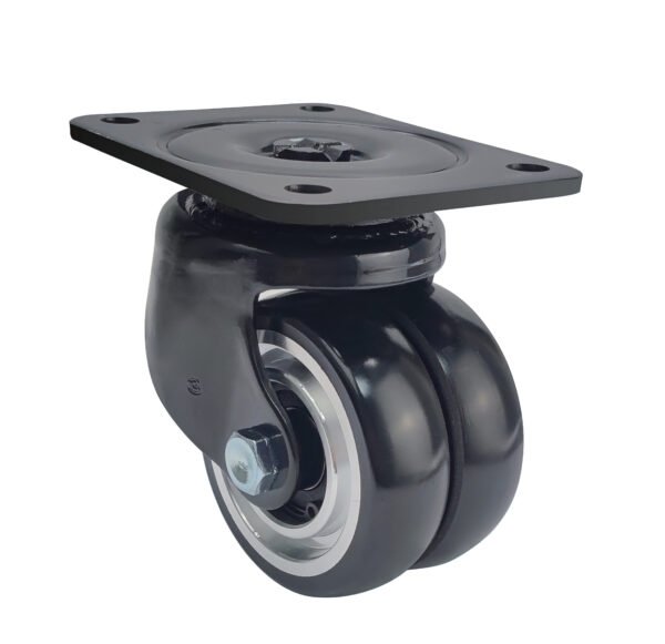 ESD05310 anti-static robot castor with twin wheels and precision ball-bearing swivel head.