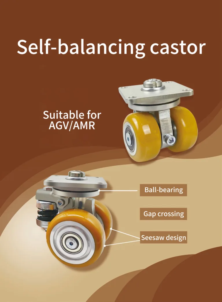 Block Rocker Castor Self-Balancing Castor: Constant Traction for AMR Safety