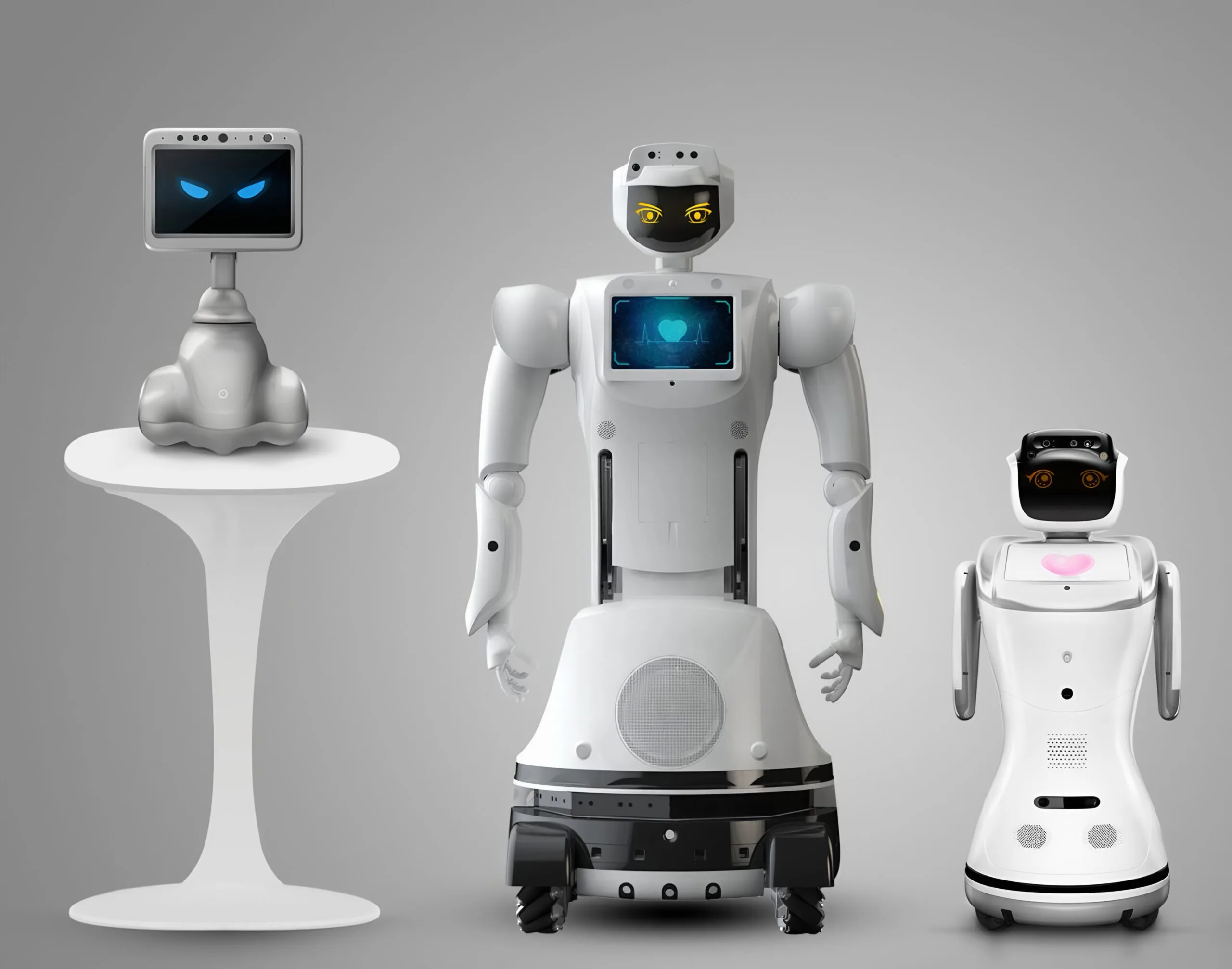 Service robot equipped with Ubetter wheels operating in a medical facility