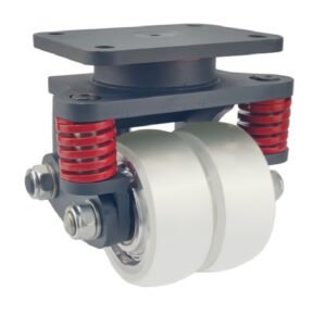 WH18310 heavy-duty shock-absorbing cleanroom castor with 900kg capacity and ESD-safe wheel.