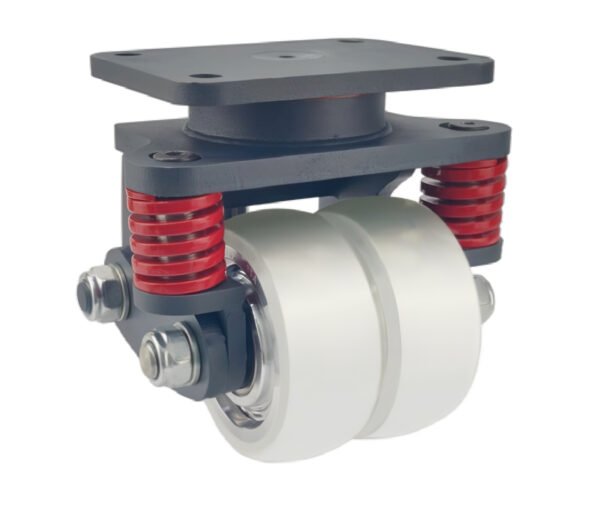 WH18310 heavy-duty shock-absorbing cleanroom castor with 900kg capacity and ESD-safe wheel.